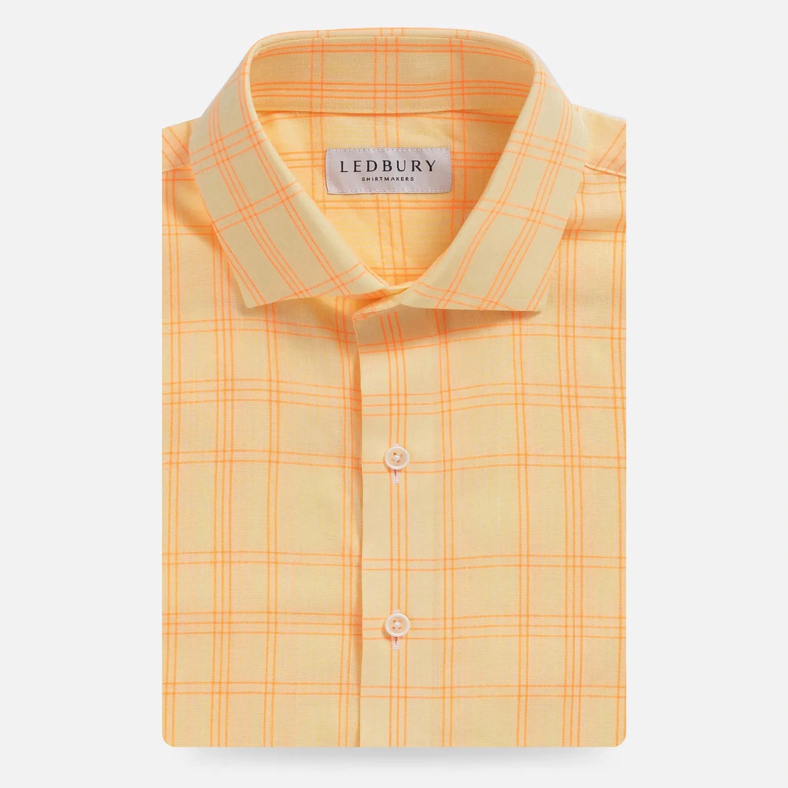 The Yellow Torello Check Custom Shirt Custom Casual Shirt- Ledbury