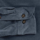 The Slate Blue Foxcroft Corduroy Custom Shirt Custom Casual Shirt- Ledbury