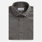 The Steel Grey Foxcroft Corduroy Custom Shirt Custom Casual Shirt- Ledbury