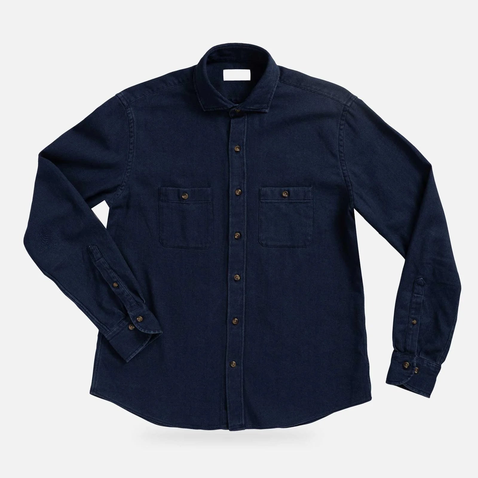 The Indigo Lisden Denim Utility Custom Shirt Custom Casual Shirt- Ledbury