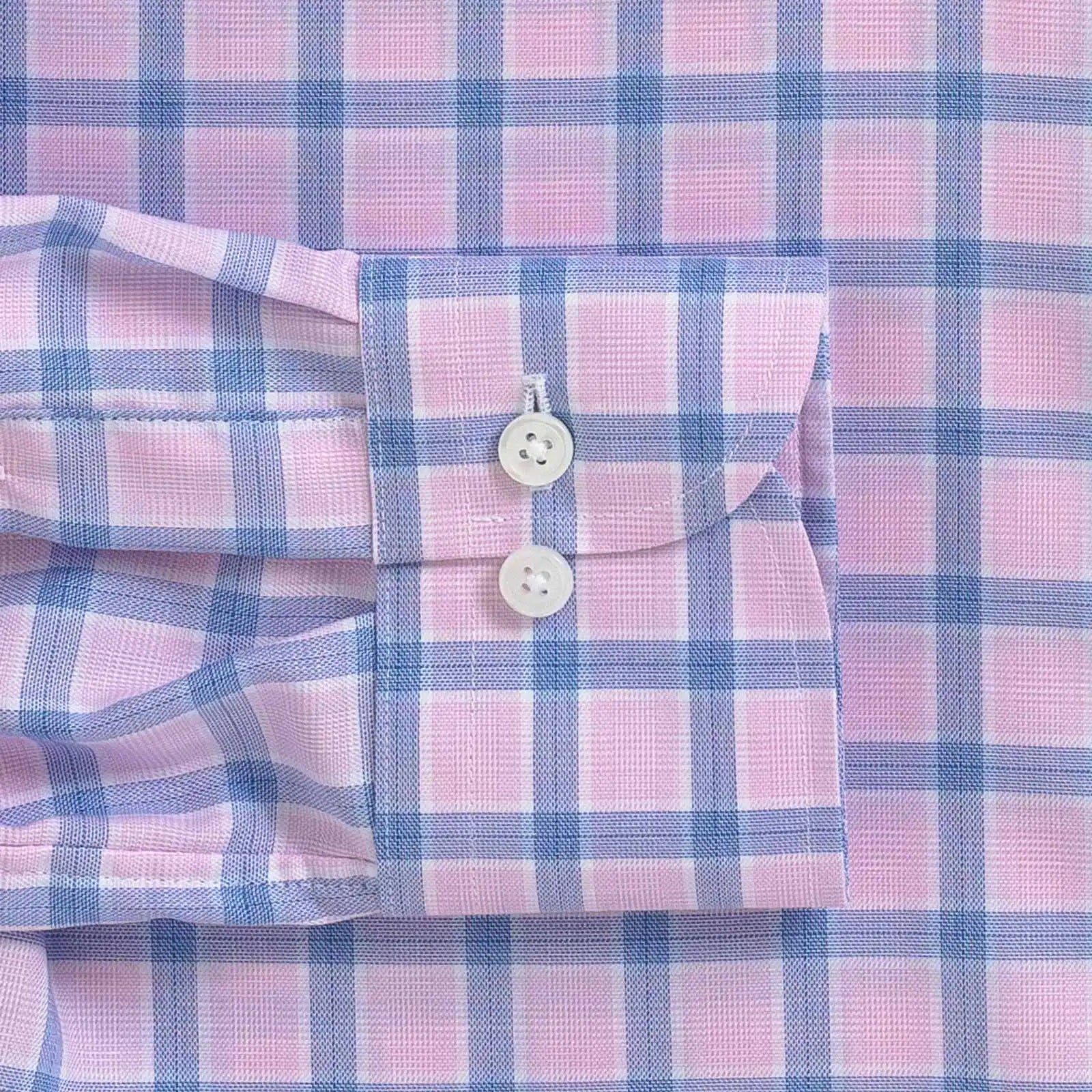 The Pink Brimley Check Custom Shirt Custom Dress Shirt- Ledbury
