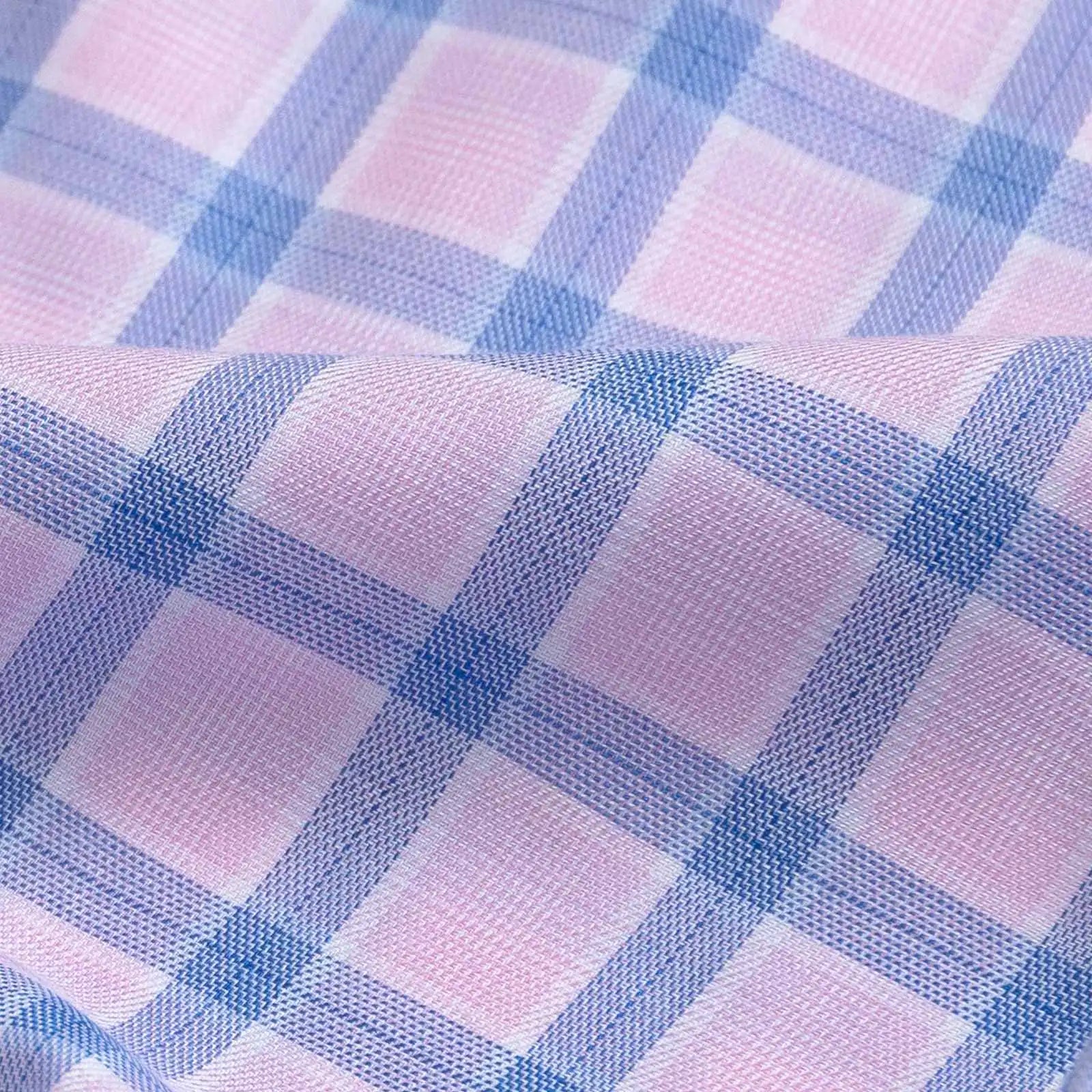 The Pink Brimley Check Custom Shirt Custom Dress Shirt- Ledbury