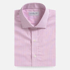 The Pink Ellair Micro Check Custom Shirt Custom Dress Shirt- Ledbury