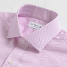 The Pink Ellair Micro Check Custom Shirt Custom Dress Shirt- Ledbury
