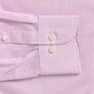 The Pink Ellair Micro Check Custom Shirt Custom Dress Shirt- Ledbury