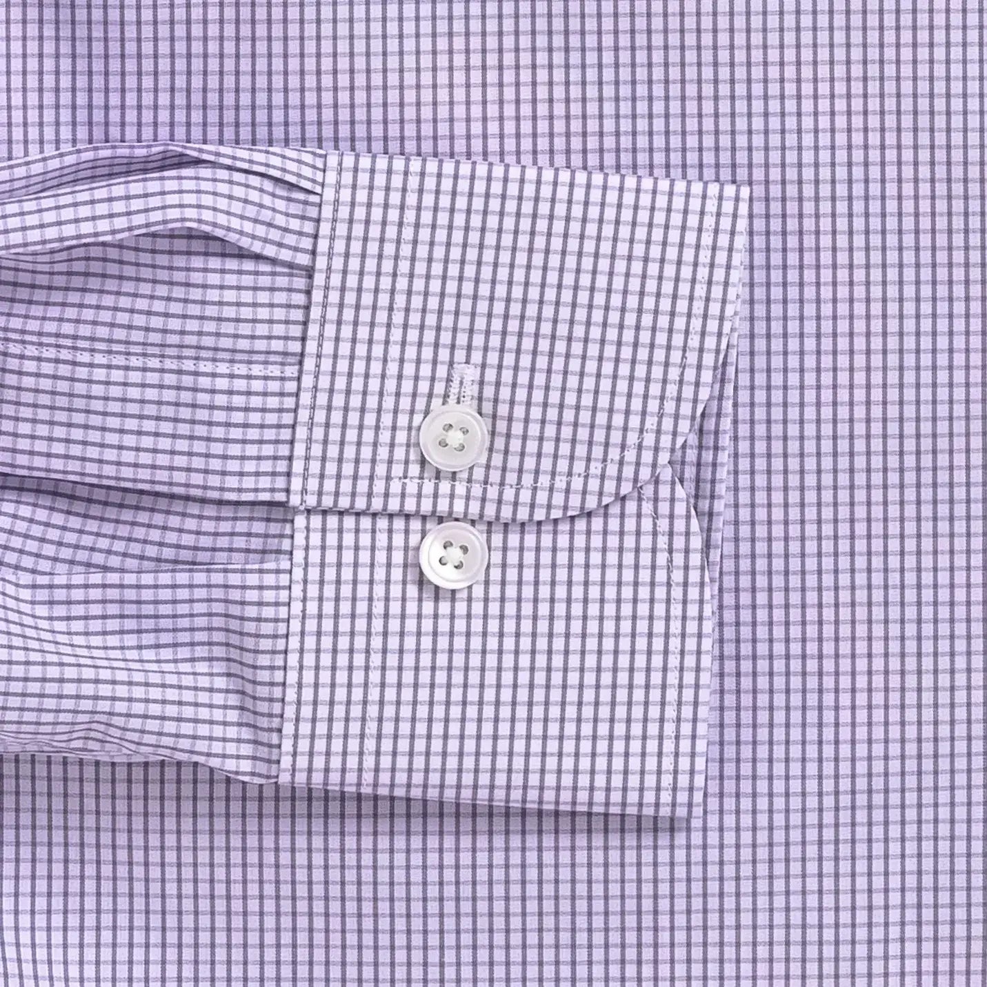 The Purple Ellair Micro Check Custom Shirt Custom Dress Shirt- Ledbury