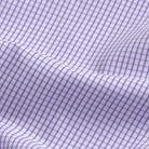 The Purple Ellair Micro Check Custom Shirt Custom Dress Shirt- Ledbury