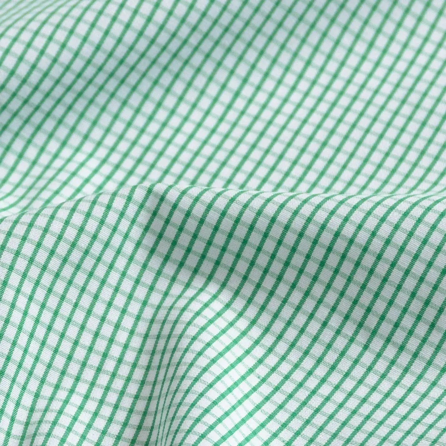 The Green Ellair Micro Check Custom Shirt Custom Dress Shirt- Ledbury