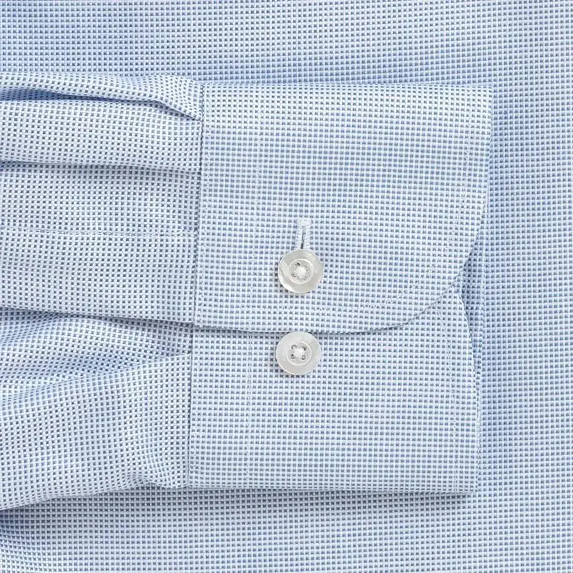 The Blue Conwell Royal Oxford Custom Shirt Custom Dress Shirt- Ledbury