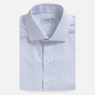 The Blue Brighton Dobby Custom Shirt Custom Dress Shirt- Ledbury