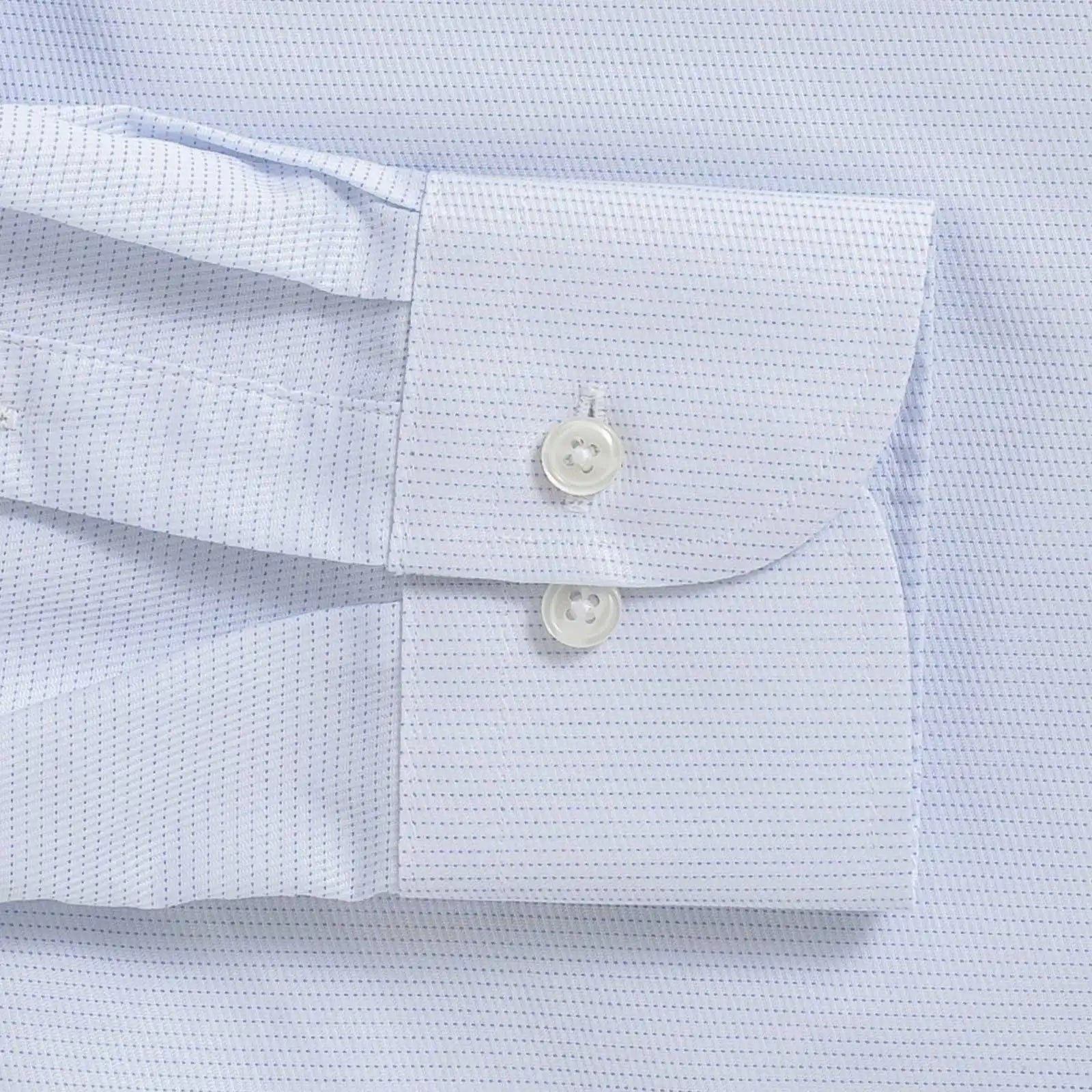 The Blue Brighton Dobby Custom Shirt Custom Dress Shirt- Ledbury