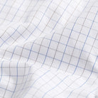 The Blue Sadler Windowpane Twill Custom Shirt Custom Dress Shirt- Ledbury
