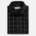 The Charcoal Orville Flannel Custom Shirt Custom Casual Shirt- Ledbury