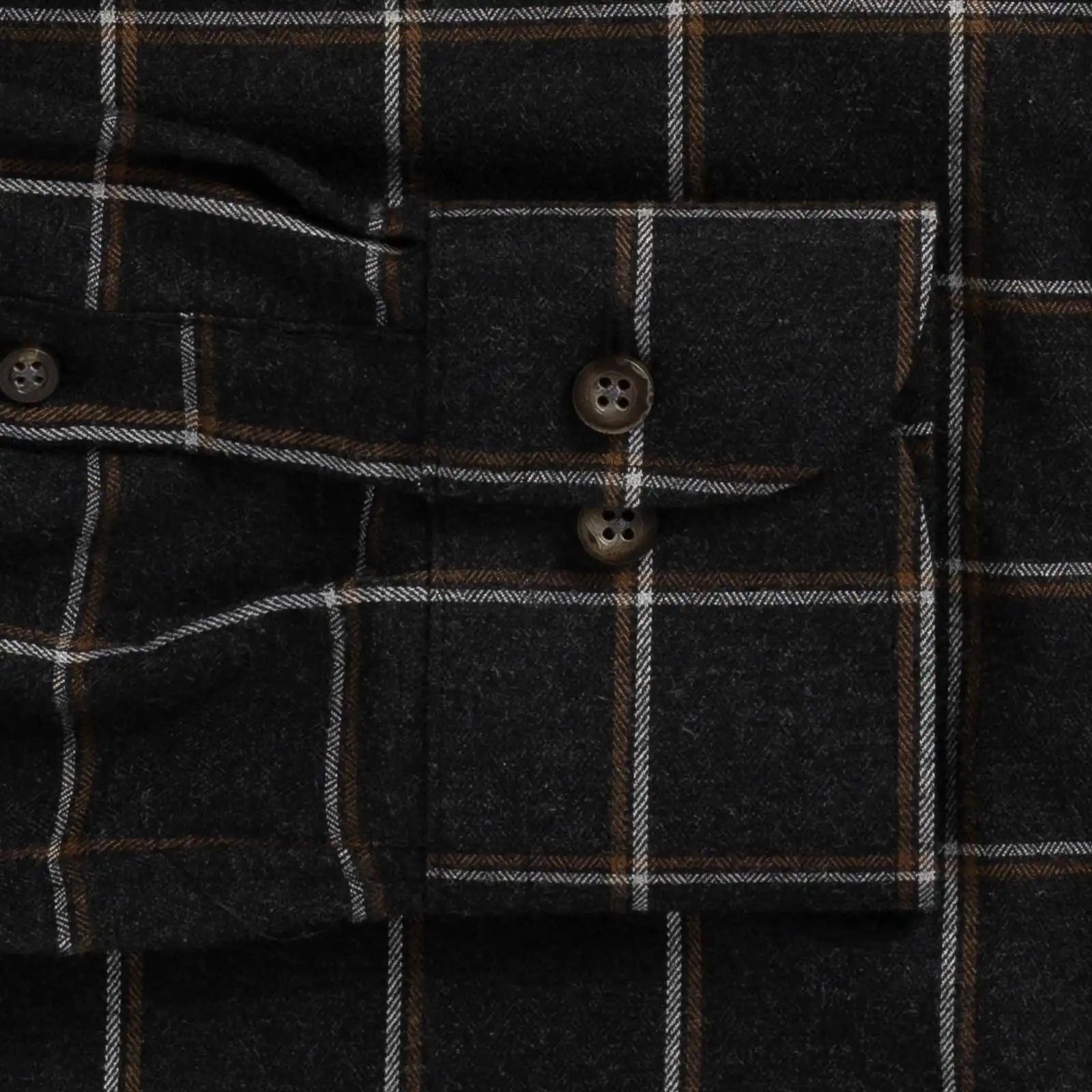 The Charcoal Orville Flannel Custom Shirt Custom Casual Shirt- Ledbury