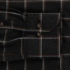 The Charcoal Orville Flannel Custom Shirt Custom Casual Shirt- Ledbury