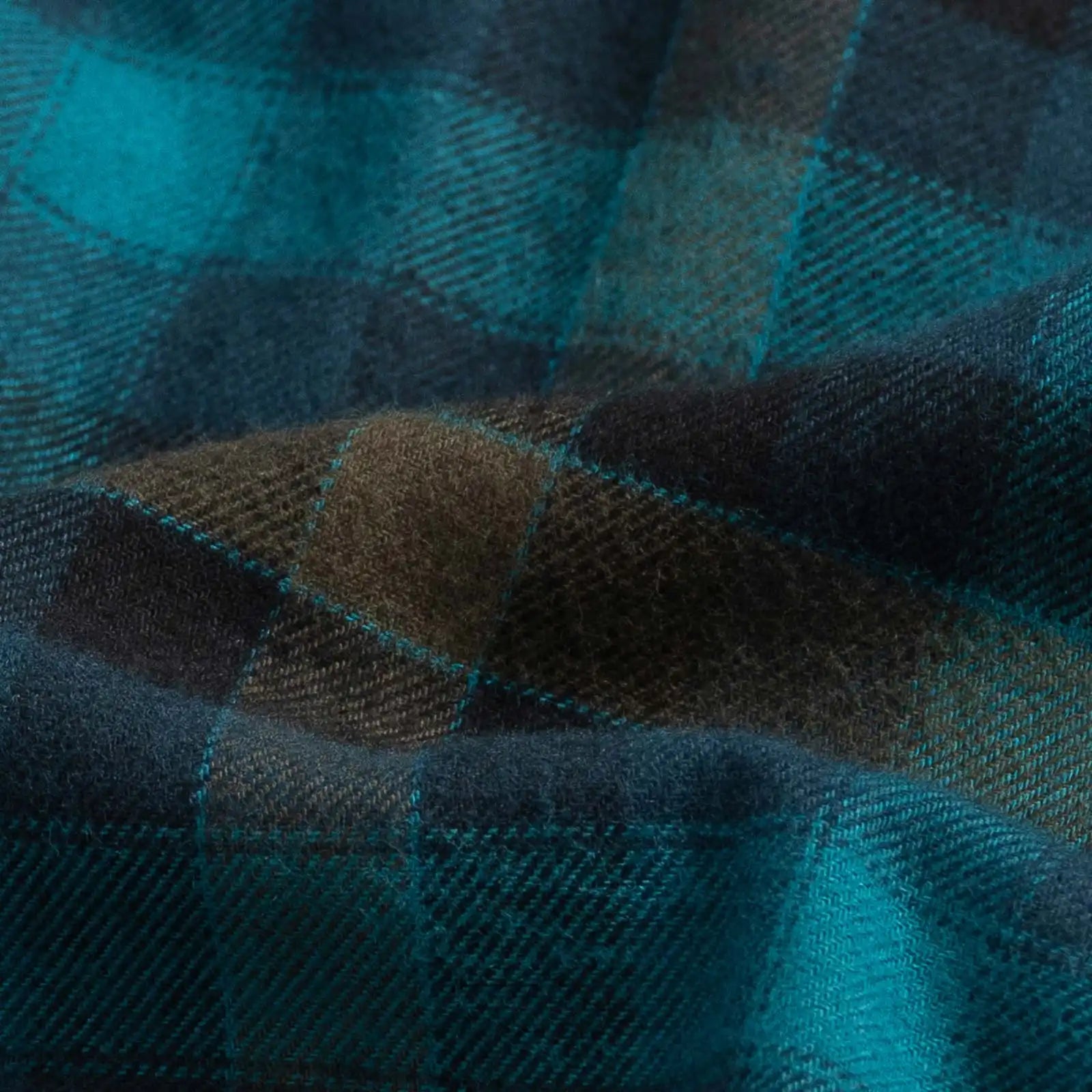 The Dark Teal Wharton Flannel Custom Shirt Custom Casual Shirt- Ledbury