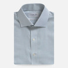 The Light Sage Albini Burrell Twill Check Custom Shirt Custom Dress Shirt- Ledbury