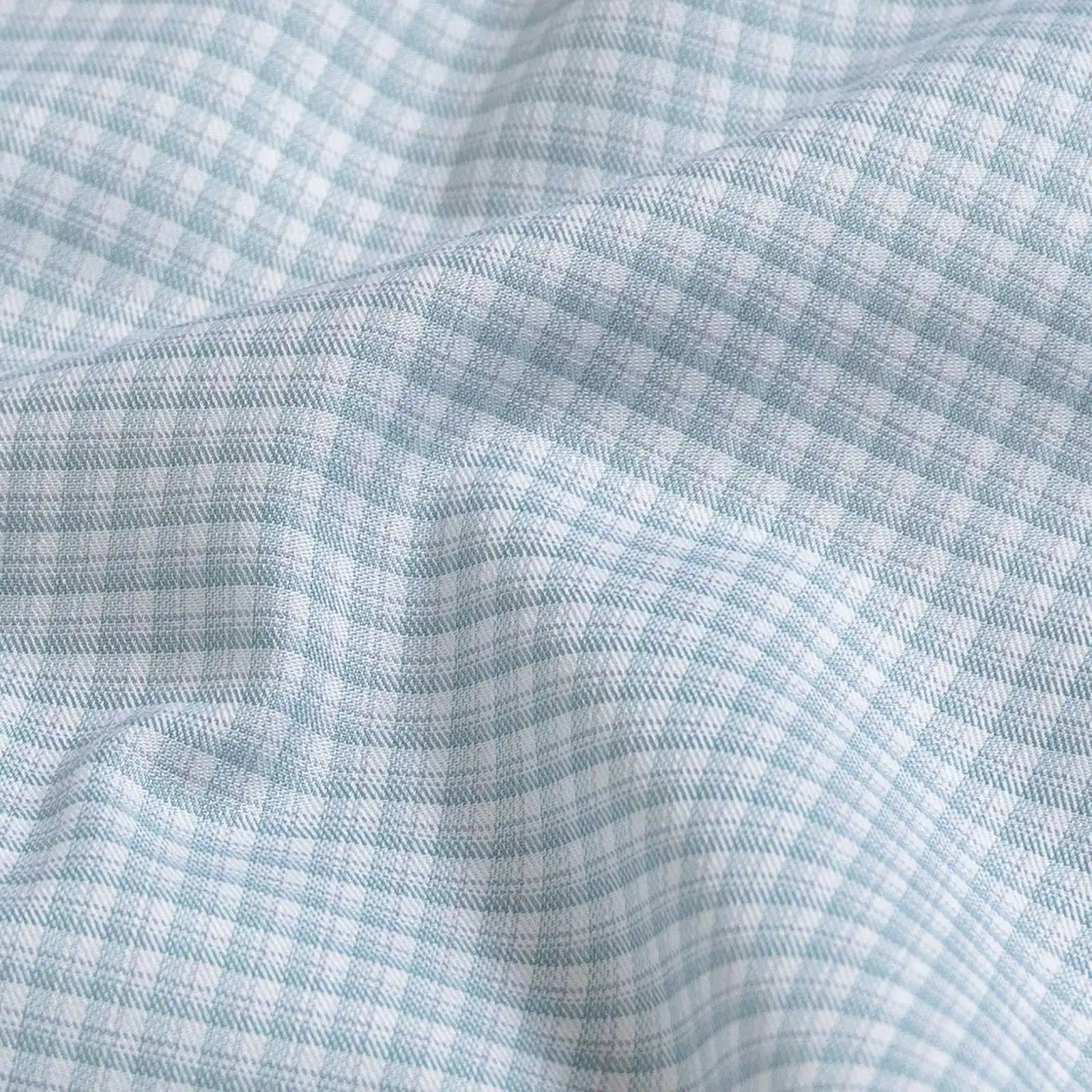 The Light Sage Albini Burrell Twill Check Custom Shirt Custom Dress Shirt- Ledbury