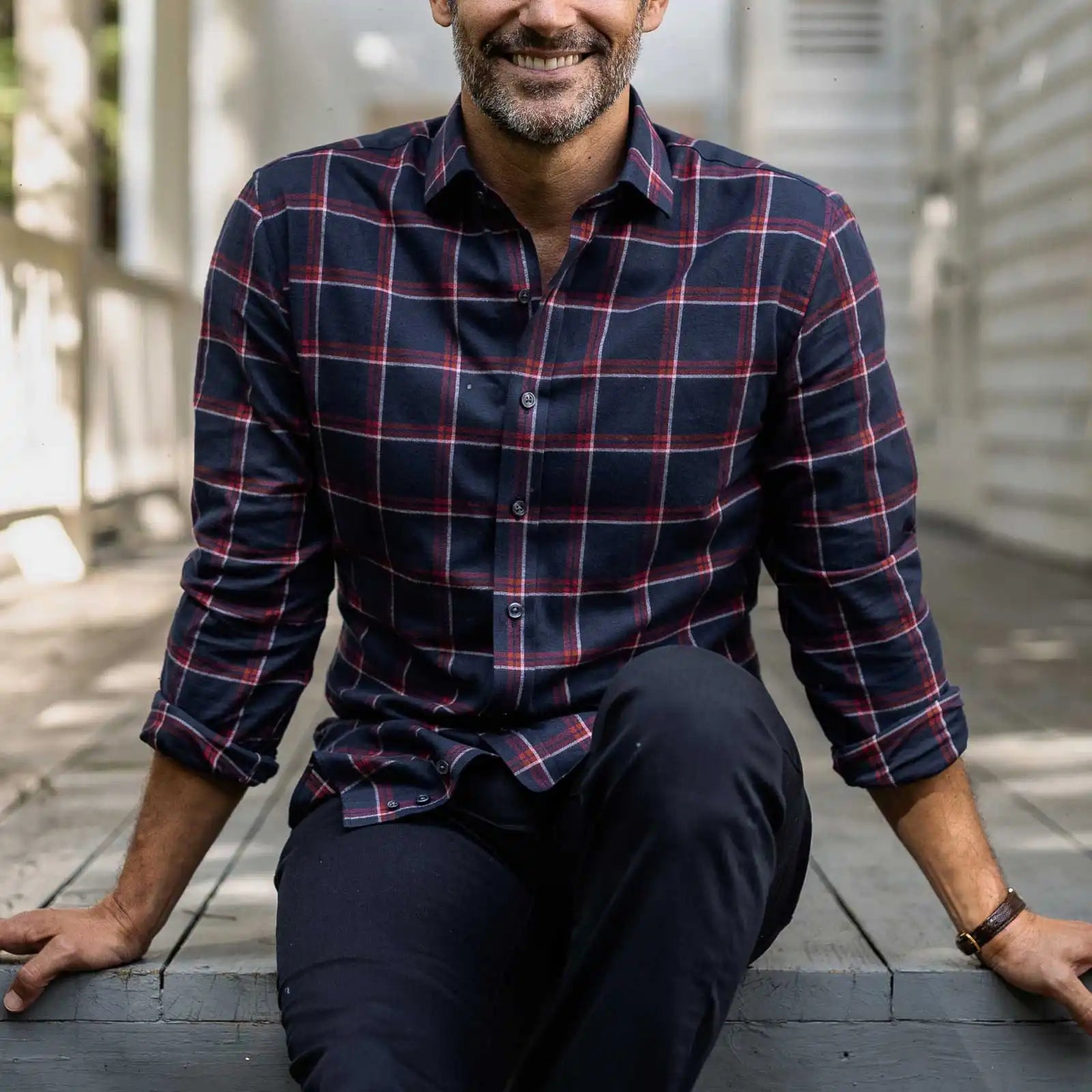 The Crimson Gannon Flannel Custom Shirt Custom Casual Shirt- Ledbury