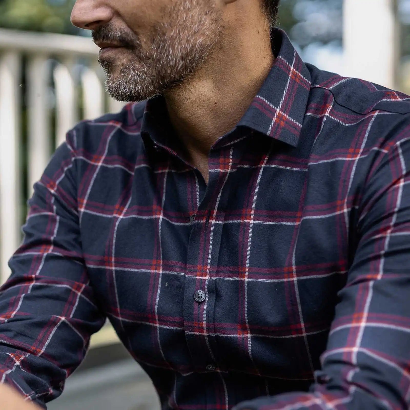 The Crimson Gannon Flannel Custom Shirt Custom Casual Shirt- Ledbury
