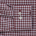 The Red Thomas Mason Britton Twill Check Custom Shirt Custom Dress Shirt- Ledbury