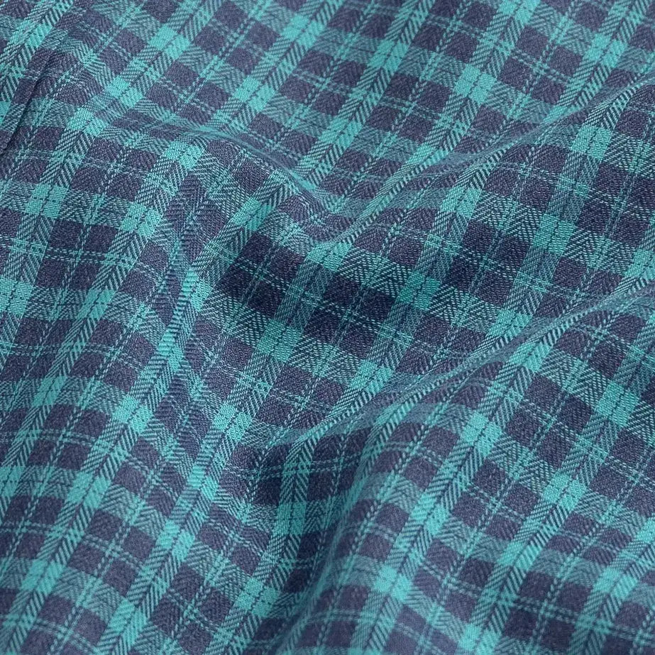 The Aqua Porter Check Custom Shirt Custom Casual Shirt- Ledbury