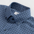 The Smoky Blue Porter Check Custom Shirt Custom Casual Shirt- Ledbury