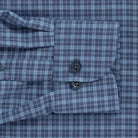The Smoky Blue Porter Check Custom Shirt Custom Casual Shirt- Ledbury