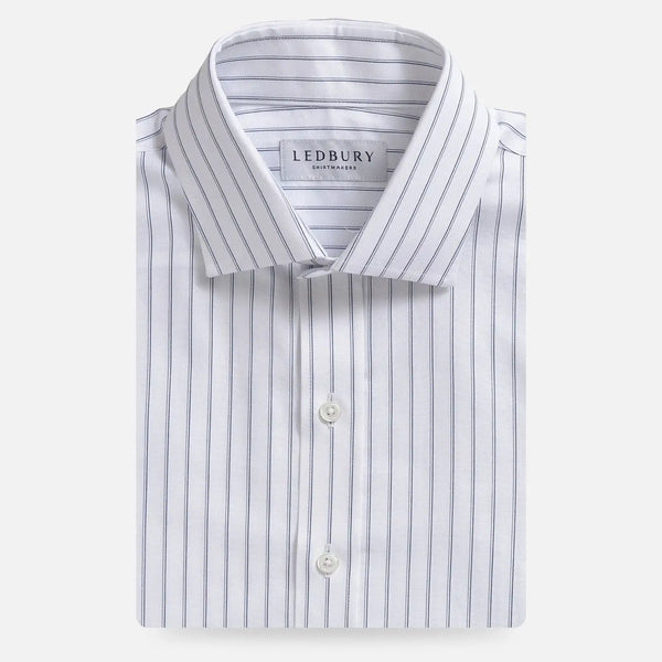 Navy Courtland Stripe Oxford dress shirt - Ledbury men's button-down