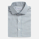 Sky blue Newhall check dress shirt - crisp check pattern with premium tailoring