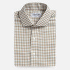 Light sage Newhall check dress shirt - fresh green check pattern with premium fabric