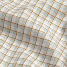 Light sage Newhall check fabric detail - refined weave in soft green tones