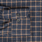 Navy Guilford custom dress shirt cuff and sleeve detail