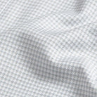 Custom dress shirt pewter houndstooth fabric detail