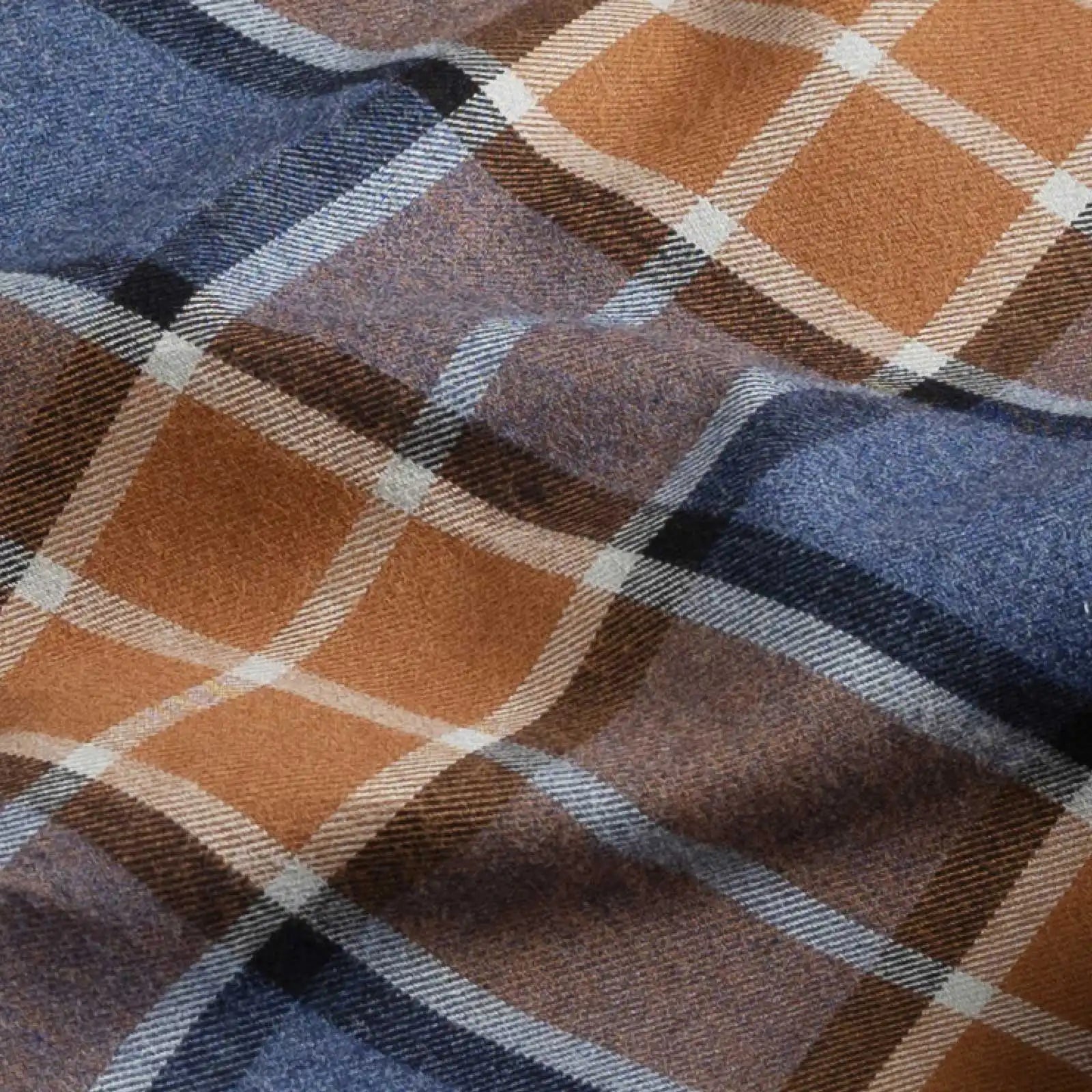Baked clay Dohman flannel fabric weave close-up detail