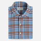 Sky blue Oakhurst flannel dress shirt - soft brushed fabric with premium comfort
