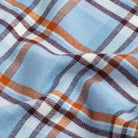 Sky blue Oakhurst flannel fabric close-up - luxurious brushed texture in light blue