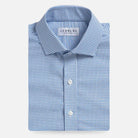 Blue check custom dress shirt - Ledbury Riford