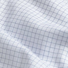 Blue Lymann Check 100% cotton twill check fabric detail - Ledbury