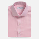 Pink Ancroft Royal Oxford custom dress shirt - Ledbury front view