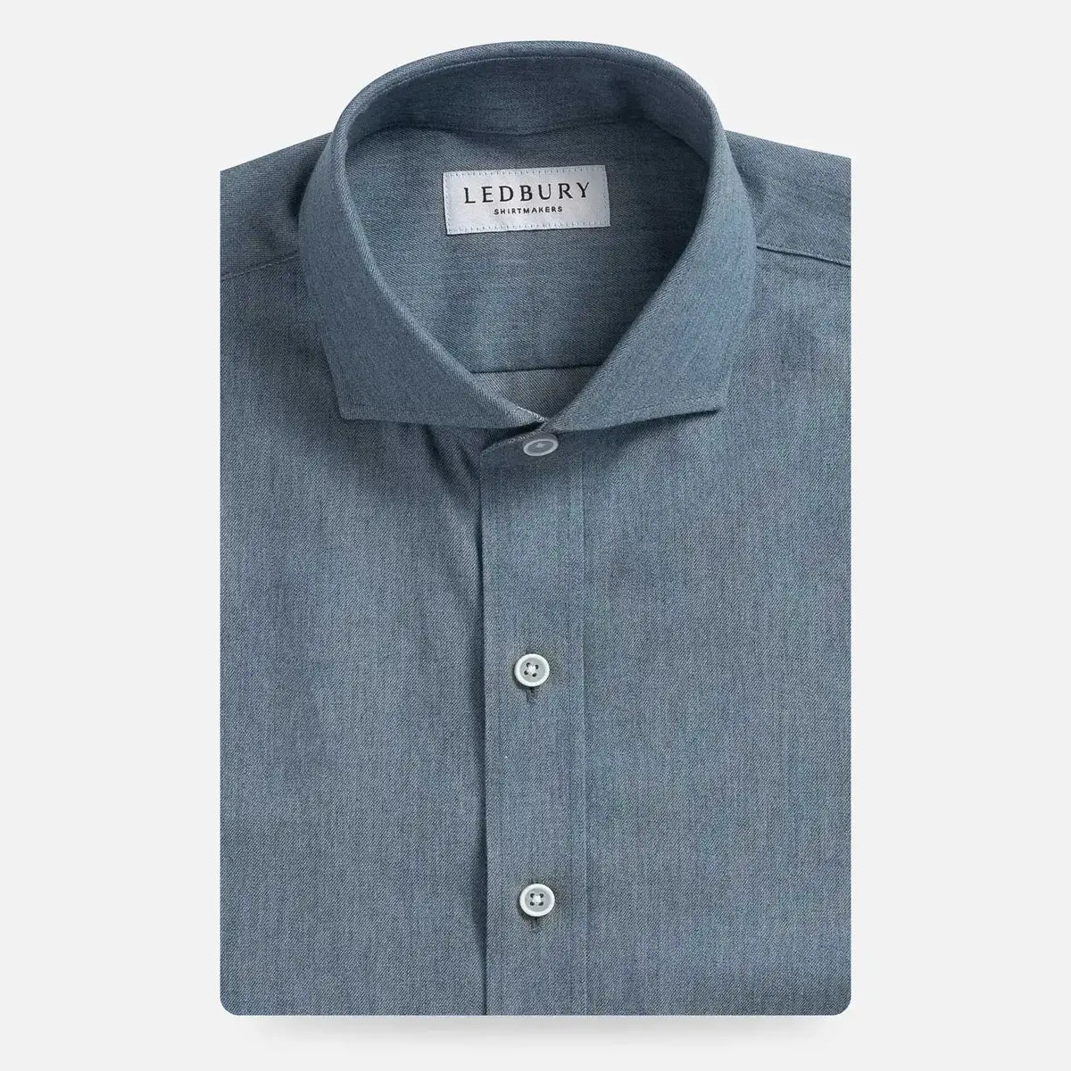 Light Blue Cambell Chambray custom shirt — Ledbury