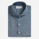 Light Blue Cambell Chambray custom shirt — Ledbury