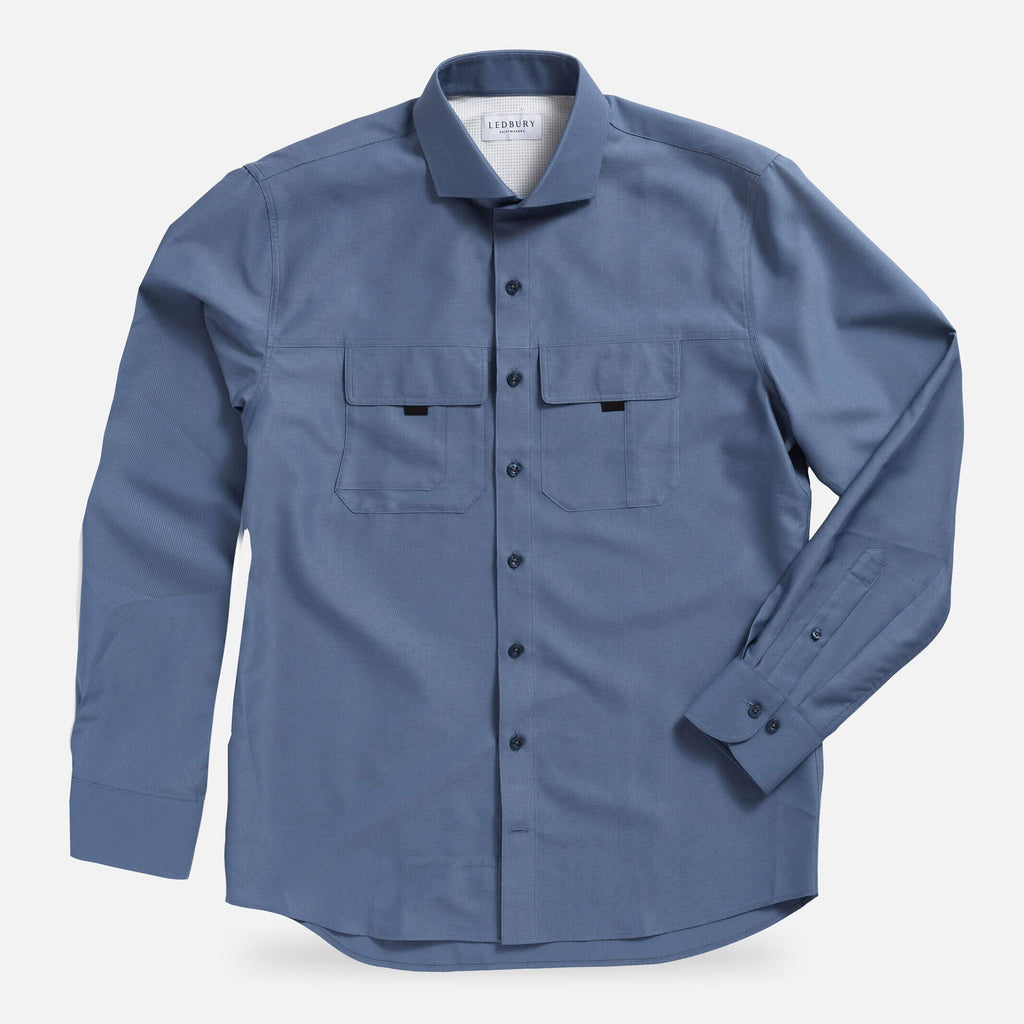The Blue Tulu Custom Fishing Shirt Custom Casual Shirt- Ledbury