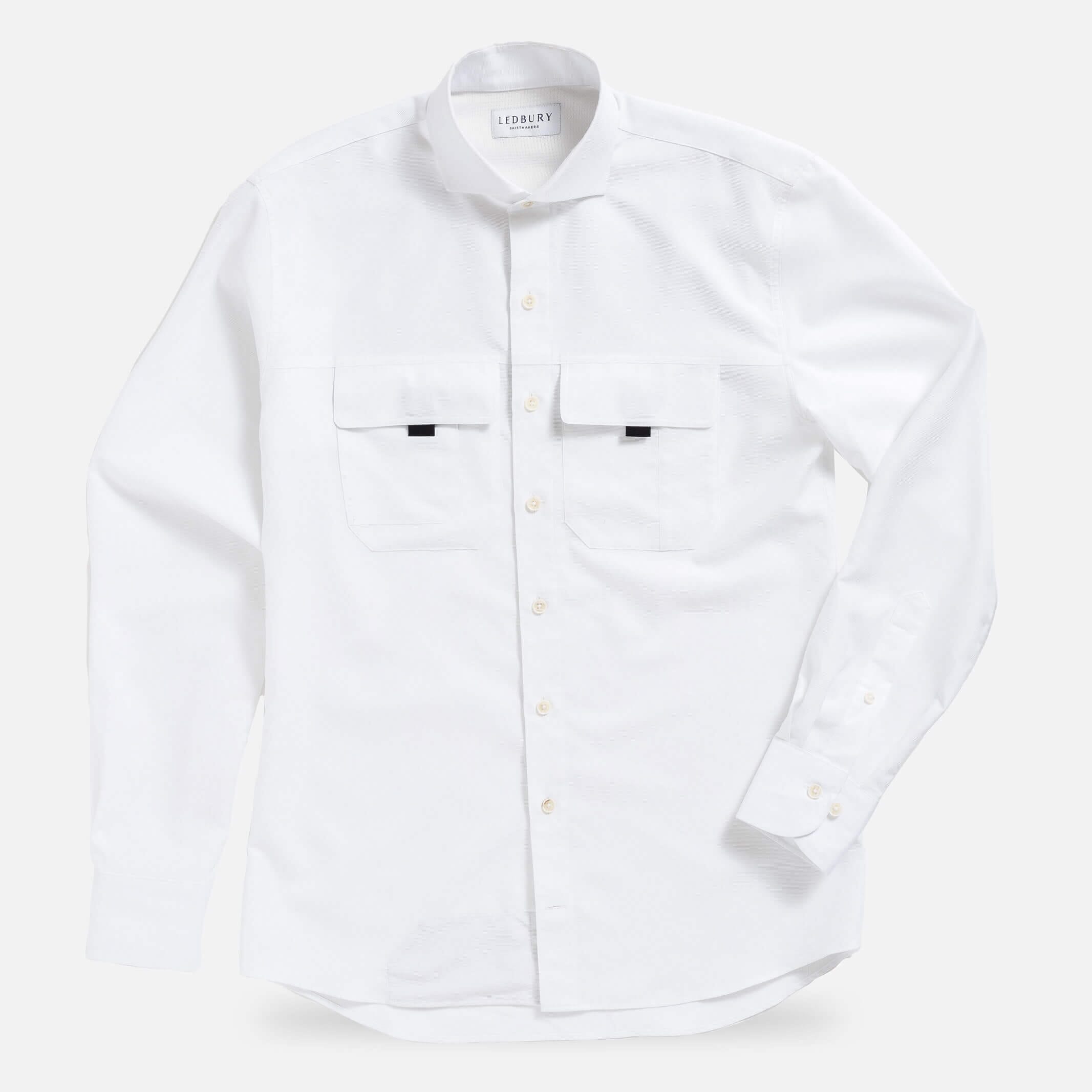 The White Tulu Custom Fishing Shirt Custom Casual Shirt- Ledbury