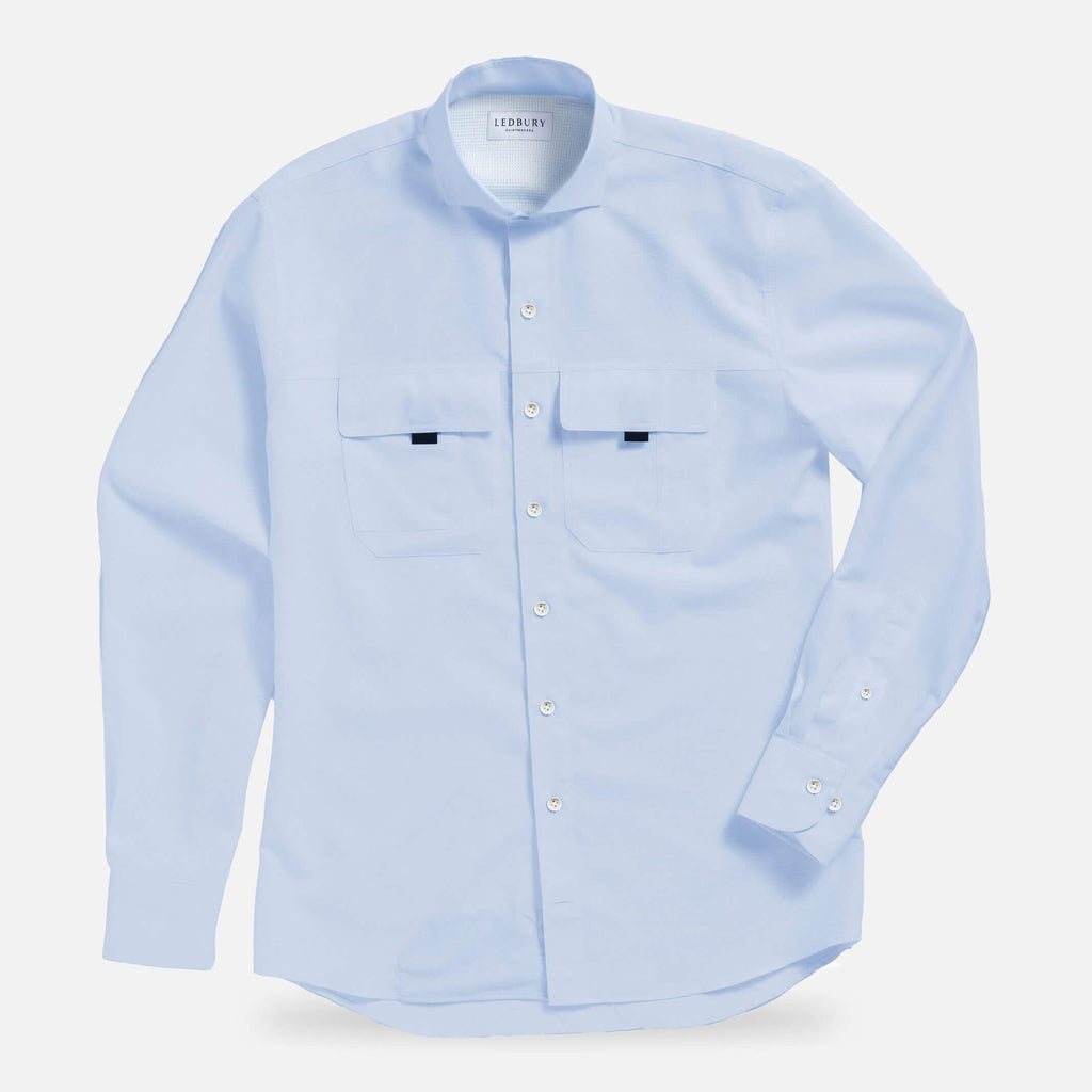 The Sky Blue Tulu Custom Fishing Shirt Custom Casual Shirt- Ledbury
