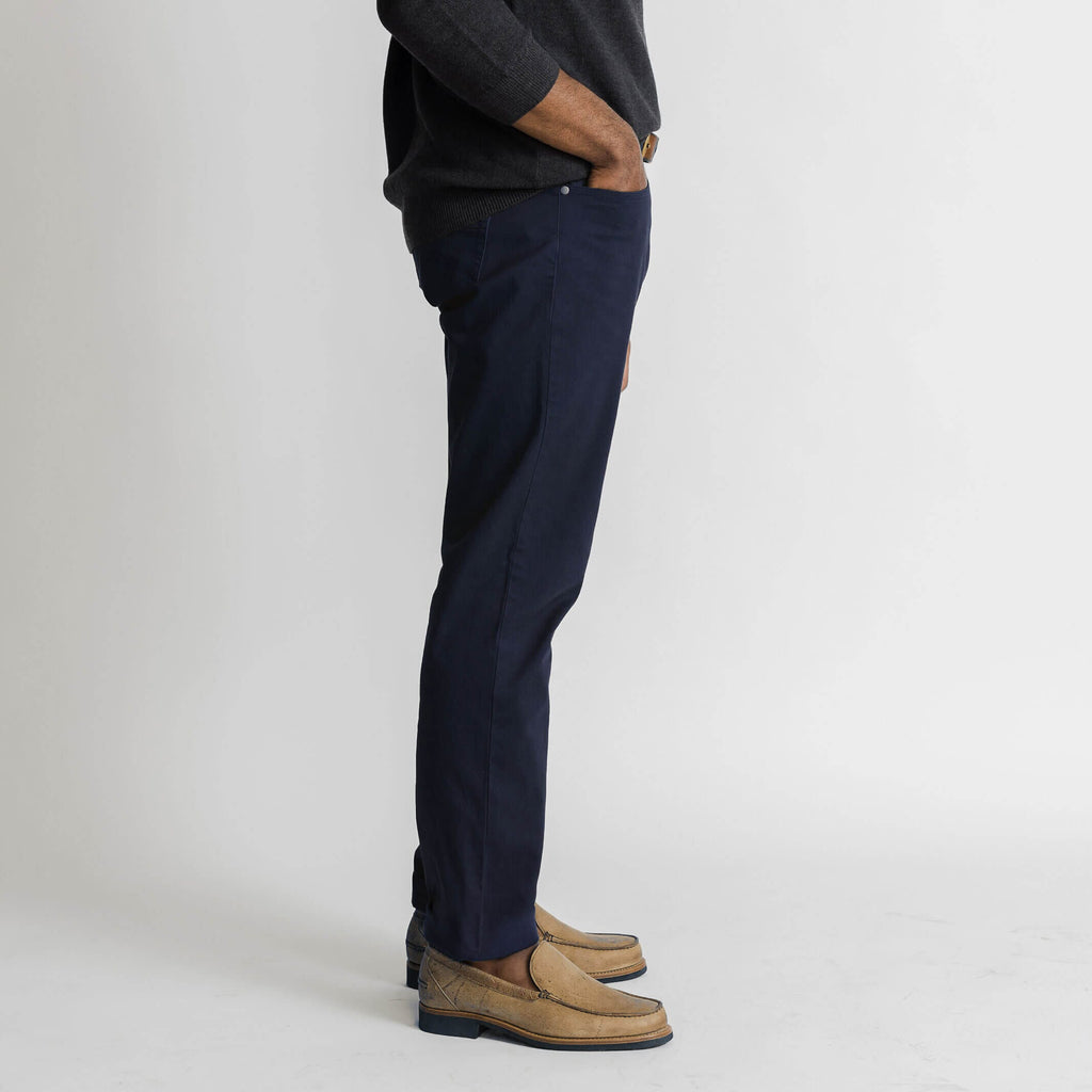 The Navy Franklin 5 Pocket Custom Pant Custom Pant- Ledbury