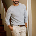 The Light Grey Heather Walden Thermal Crew Sweater Sweater- Ledbury