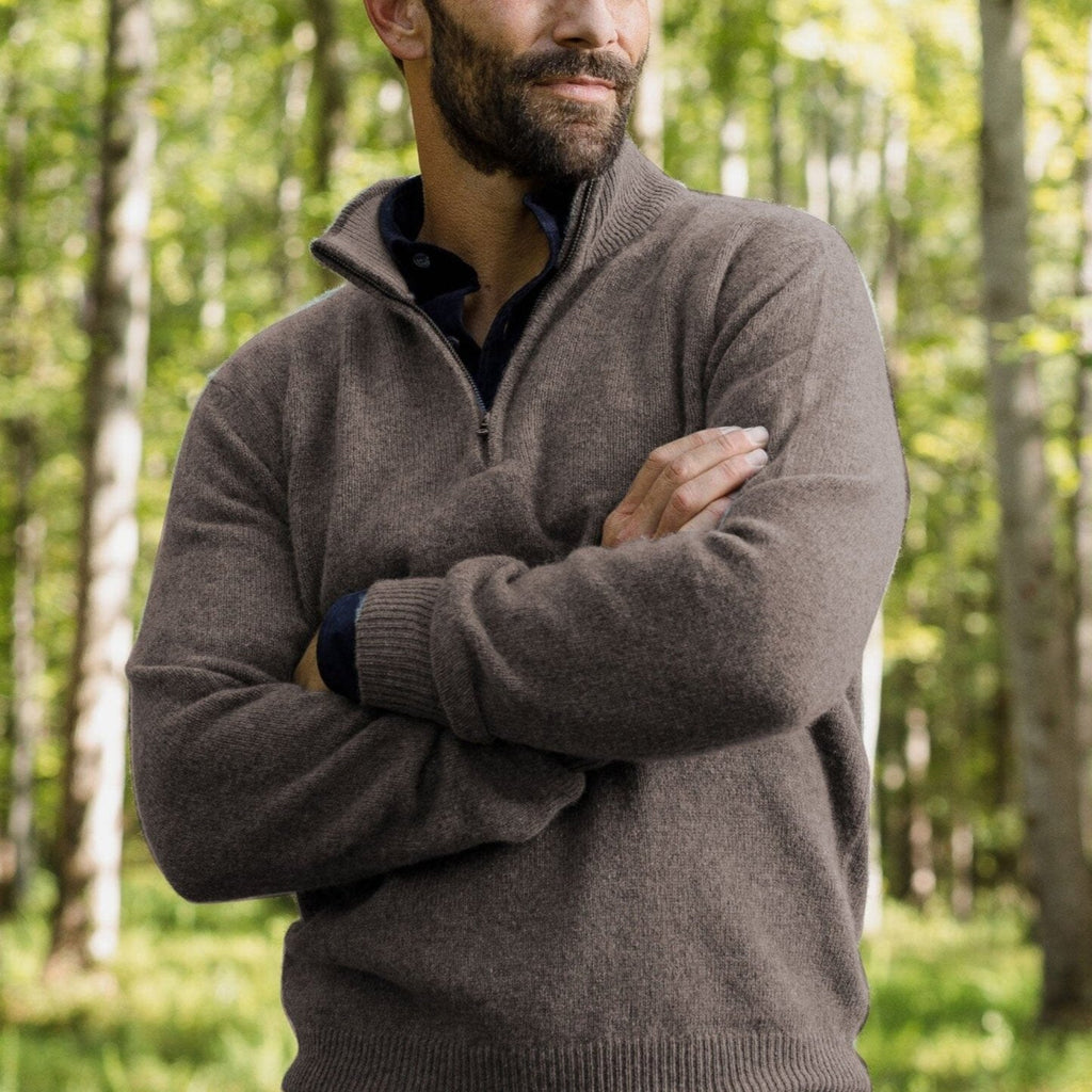 The Seal Heather Ashton Cashmere Half-Zip Sweater Sweater- Ledbury