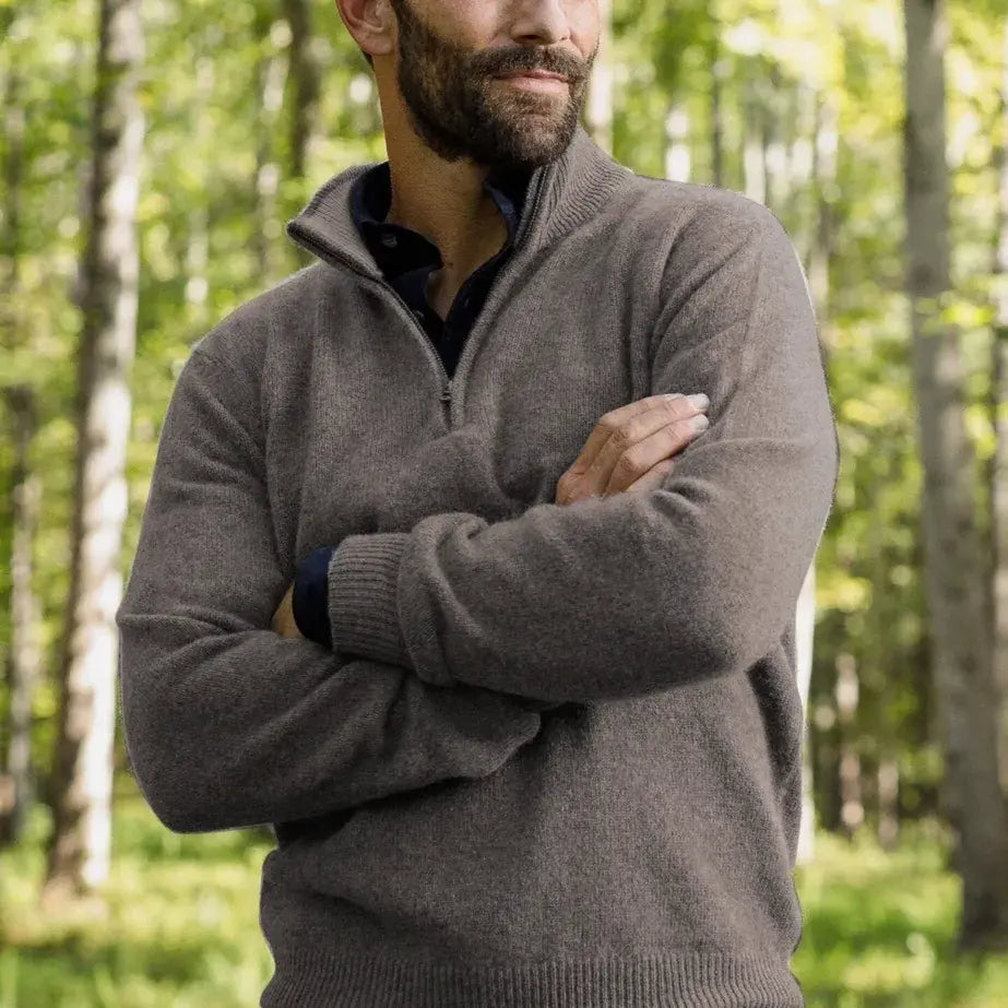 The Seal Heather Ashton Quarter-Zip Sweater Sweater- Ledbury