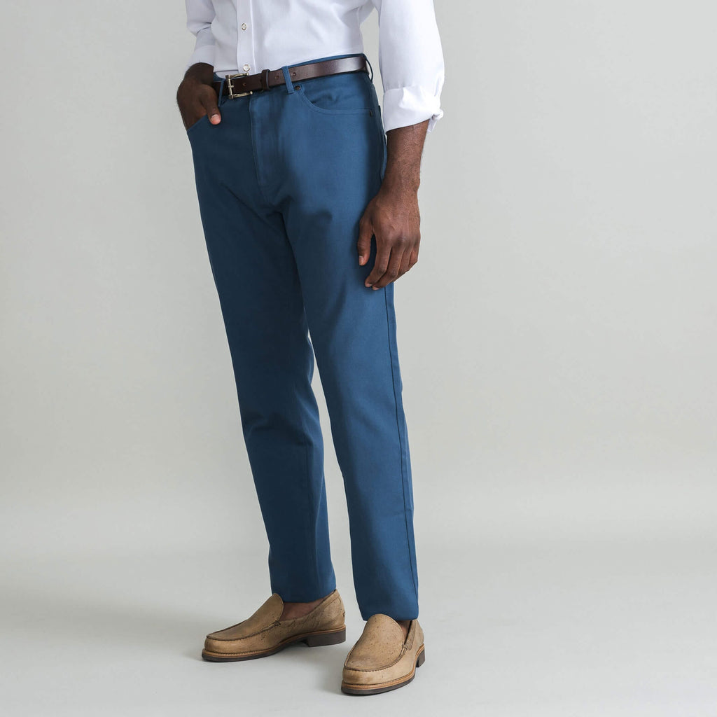 The Admiral Stretch Twill Franklin 5 Pocket Custom Pant Custom Pant- Ledbury